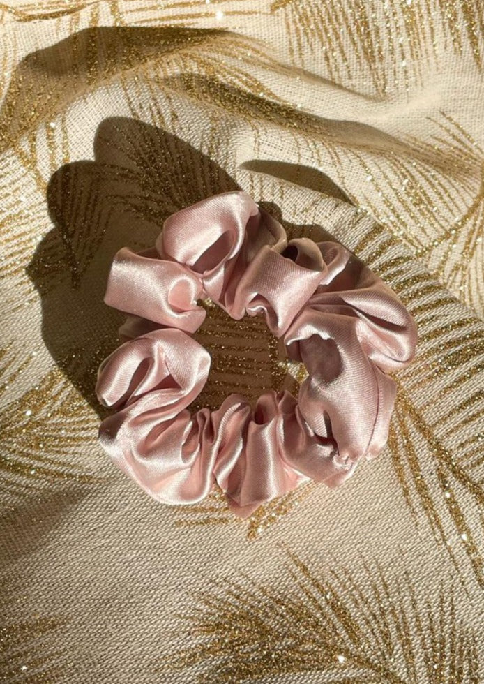Champagne Pink Scrunchie