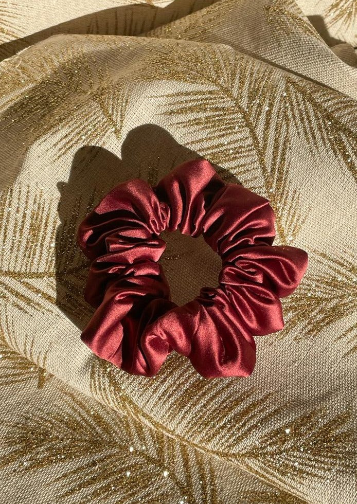 Burgundy Scrunchie