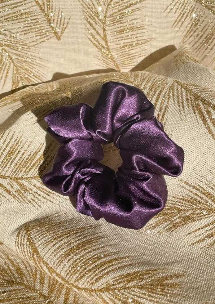 Deep Purple Scrunchie