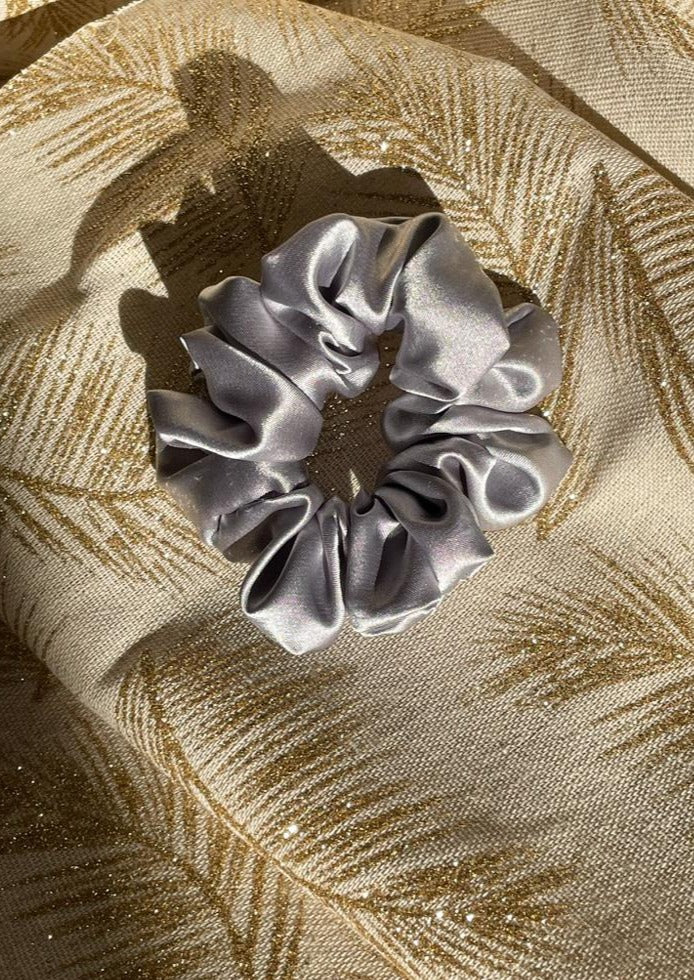 Silver Scrunchie