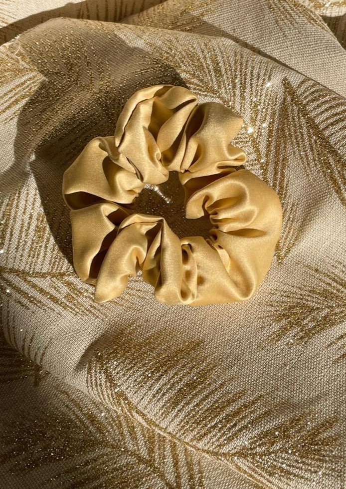 Yellow Gold Scrunchie